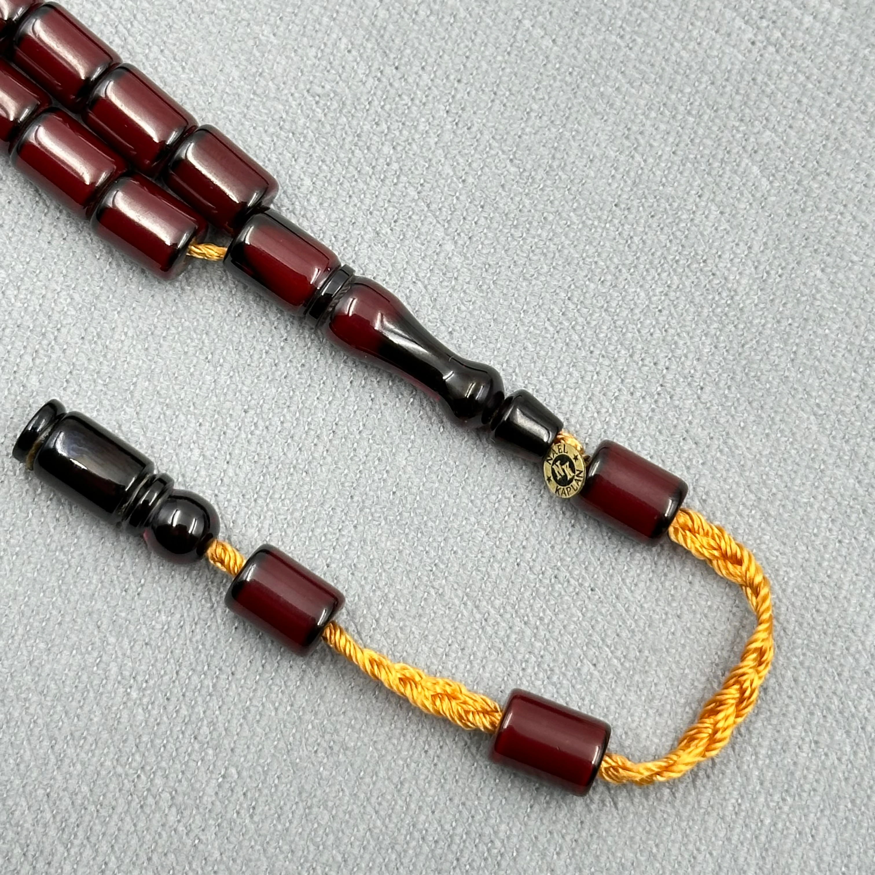 Nael KAPLAN Usta İşçilikli Bordo Katalin Kanayan Bağa Kesim Tespih